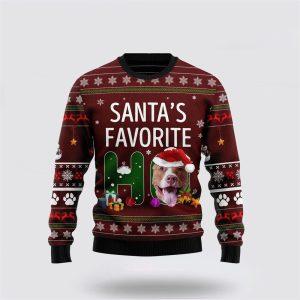 Pit Bull Favorite Ho Christmas Ugly Sweater&hellip;