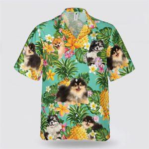 Pomeranian On The Flower BananaTropic Background Hawaiian&hellip;
