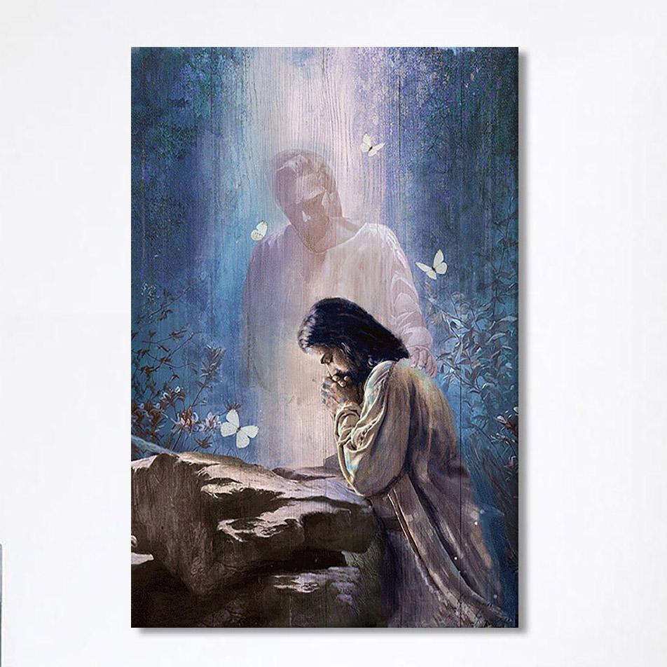 Praying With God White Butterfly Forest Canvas Print- Christian Wall Art Canvas Home Decor Praying With God White Butterfly Forest Canvas Print- Christian Wall Art Canvas Home Decor