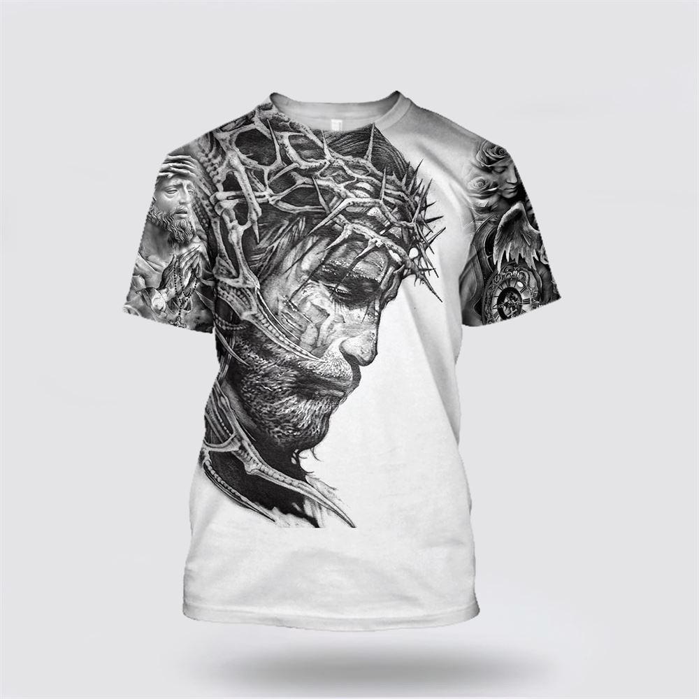 Premium Christian Jesus All Over Print 3D T Shirt – Gifts For Christian Friends Premium Christian Jesus All Over Print 3D T Shirt – Gifts For Christian Friends