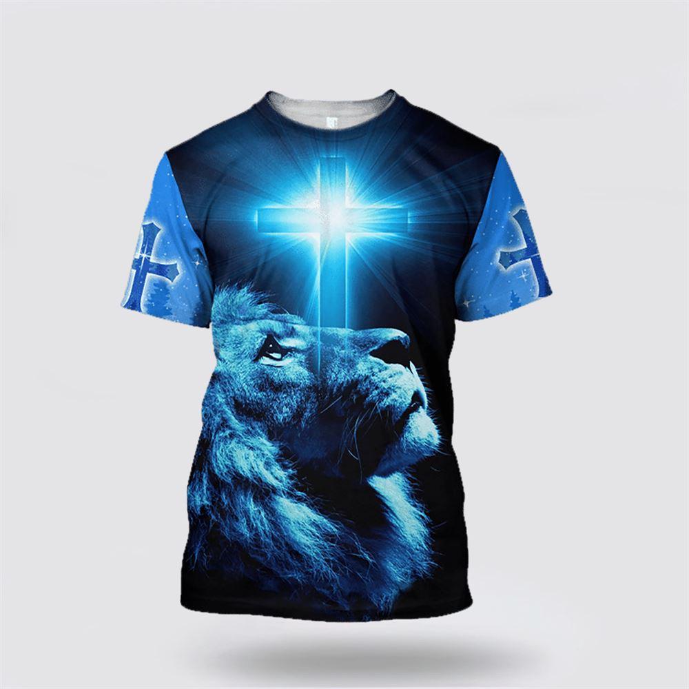 Premium Christian Jesus Lion All Over Print 3D T Shirt – Gifts For Christian Families Premium Christian Jesus Lion All Over Print 3D T Shirt – Gifts For Christian Families