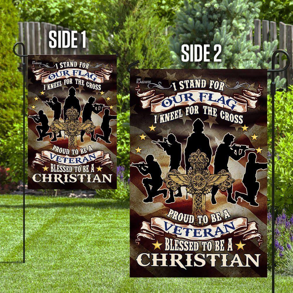 Proud To Be A Veteran. Blessed To Be A Christian Flag – Christian Flag Outdoor Decoration Proud To Be A Veteran. Blessed To Be A Christian Flag – Christian Flag Outdoor Decoration