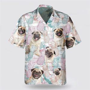 Pug Dog Pineapple Pattern Hawaiian Shirt –&hellip;