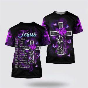 Purple Rose Faith Jesus Is My King&hellip;