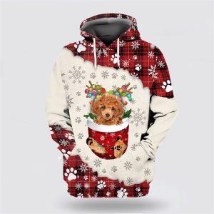 Red Toy Poodle In Snow Pocket Merry&hellip;