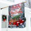 Red Truck Christmas Flag It’s The Most Wonderful Time Of The Year Flag – Christmas Flag Outdoor Decoration