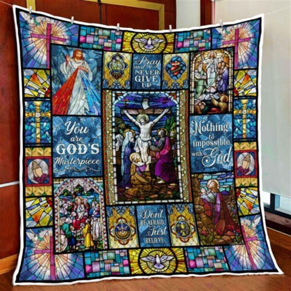 Resurrection Of Jesus Christian Quilt Blanket – Christian Gift For Believers Resurrection Of Jesus Christian Quilt Blanket – Christian Gift For Believers