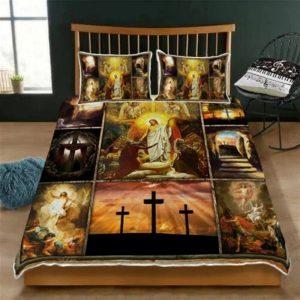 Resurrection Of Jesus Easter Quilt Bedding Set Christian Gift For Believers 2 swfibc.jpg