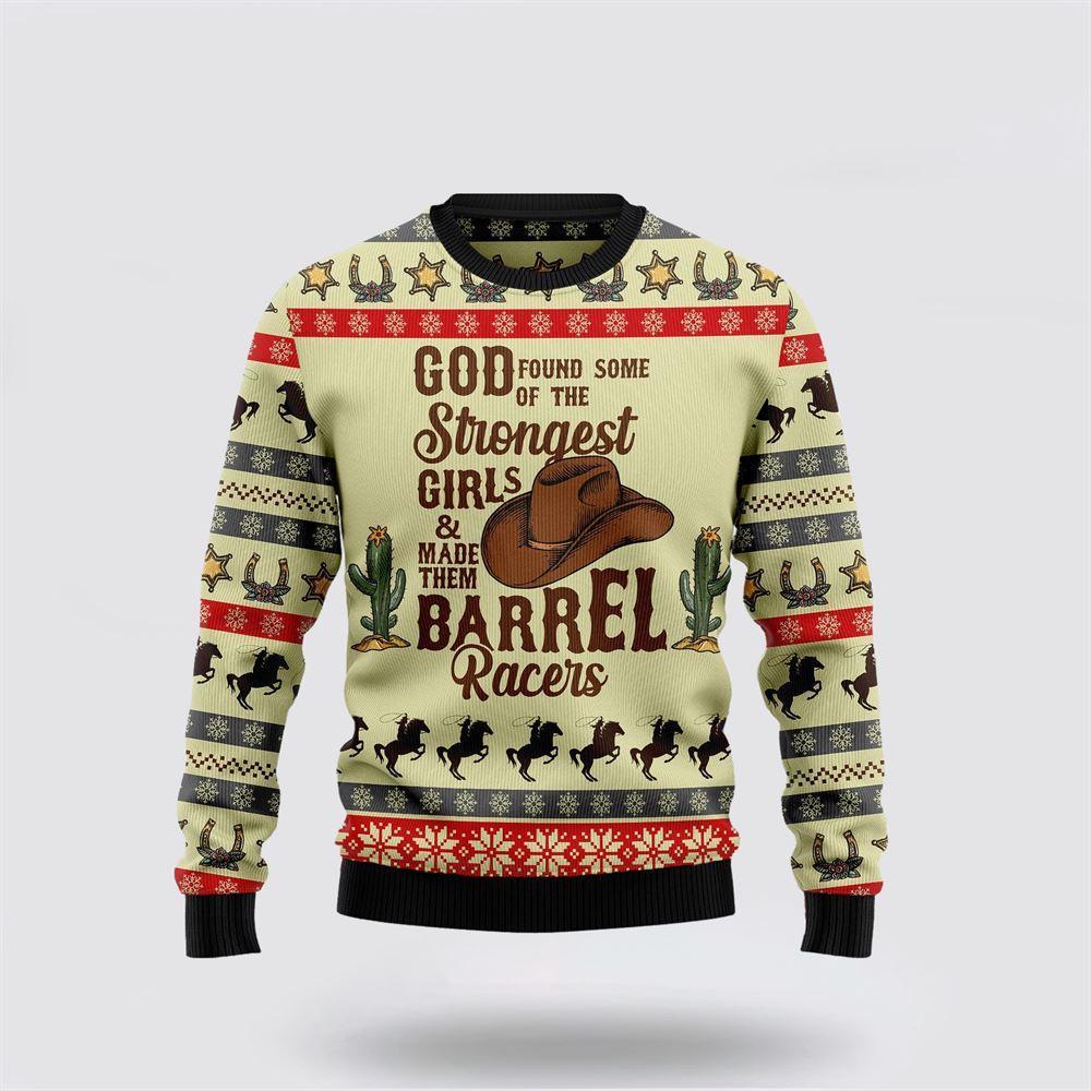 Rodeo Girl Ugly Christmas Sweater – Sweater Gifts For Pet Lover