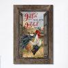 Rooster Chicken Be Still And Know That I Am God Canvas Print- Christian Wall Art Canvas Home Decor