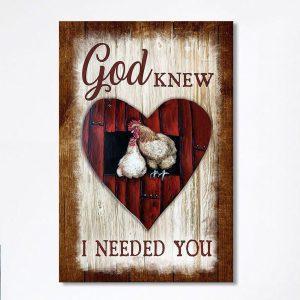 Rooster Hen – God Knew I Needed&hellip;