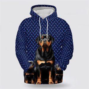 Rottweiler Dog On The Blue background All&hellip;