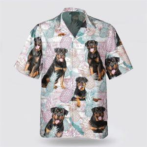 Rottweiler Dog Pineapple Pattern Hawaiian Shirt –&hellip;