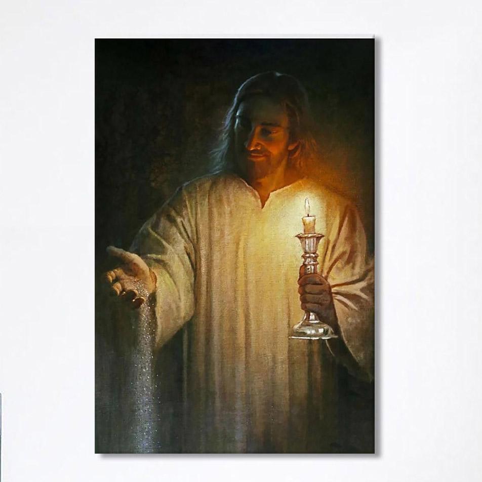Salt And Light God Jesus Canvas Prints – Jesus Christ Canvas Art – Christian Wall Decor
