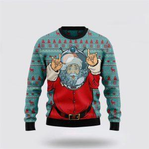 Santa Claus Astronaut Ugly Christmas Sweater –&hellip;