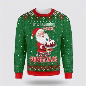 Santa Claus Baking Ugly Christmas Sweater Gift&hellip;