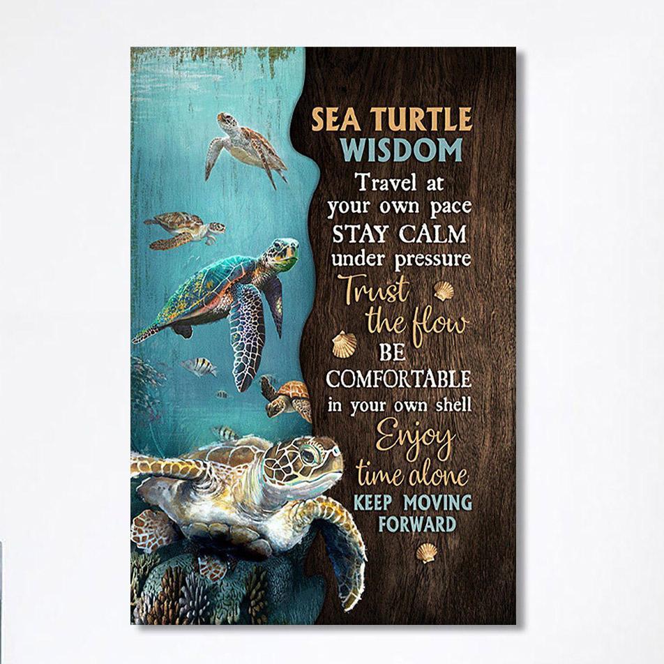 Sea Turtle Keep Moving Forward Canvas Print- Christian Wall Art Canvas Home Decor Sea Turtle Keep Moving Forward Canvas Print- Christian Wall Art Canvas Home Decor