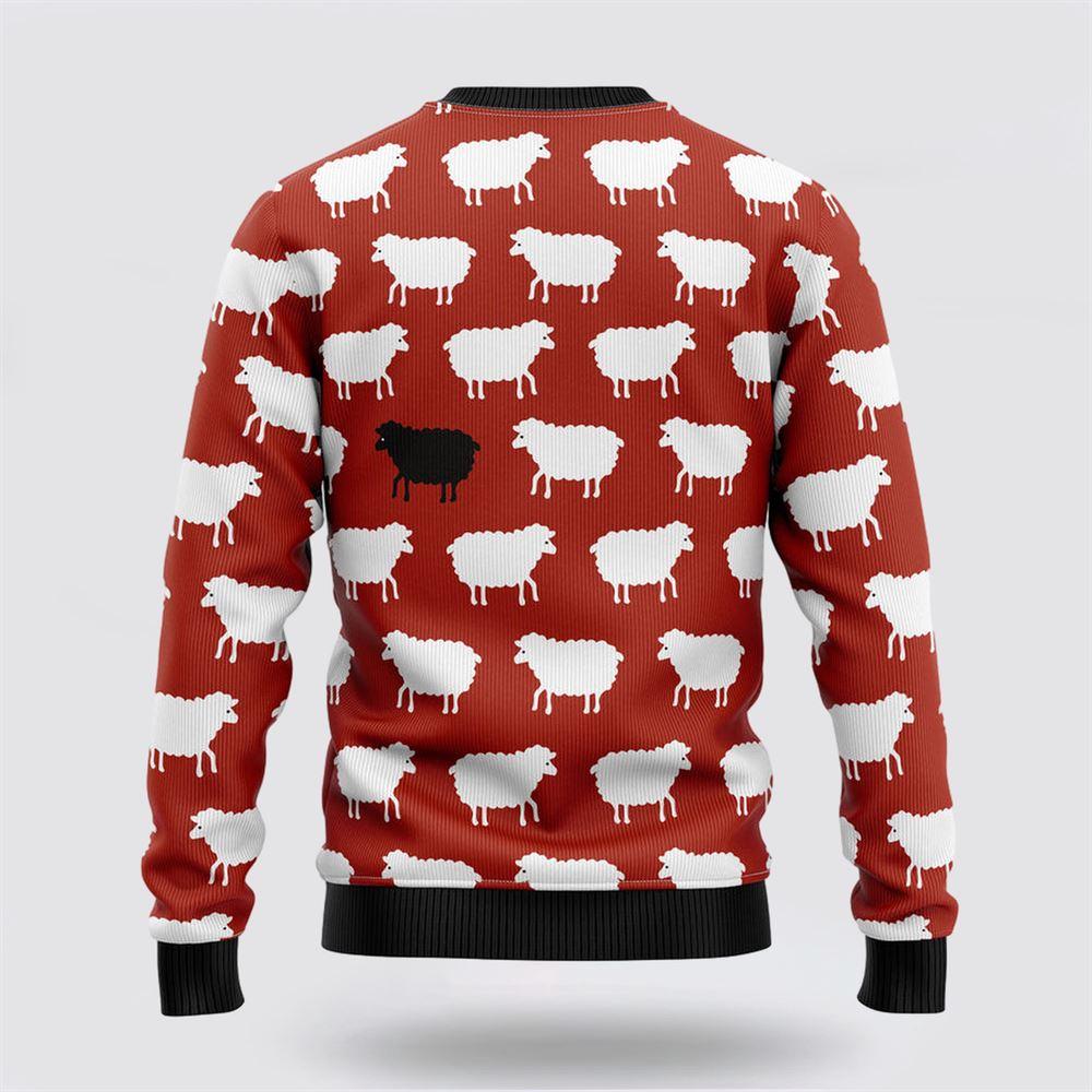 Sheep Black And White Ugly Christmas Sweater – Sweater Gifts For Pet Lover