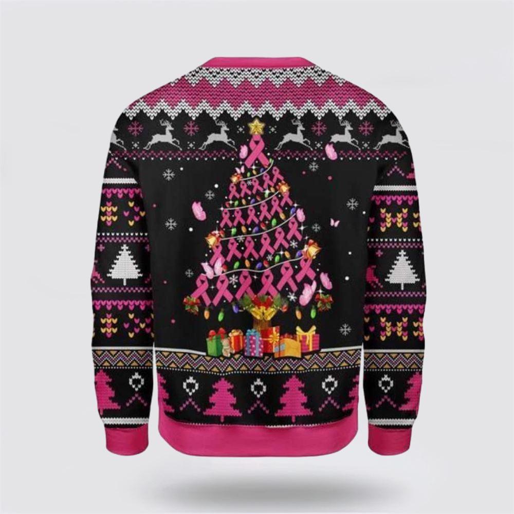 Shop Breast Cancer Awareness Ugly Christmas Sweater for Men & Women – Christmas Gifts For Survivors