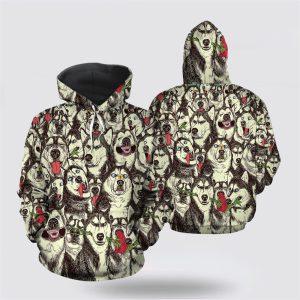 Siberian Husky Funny Christmas All Over Print&hellip;