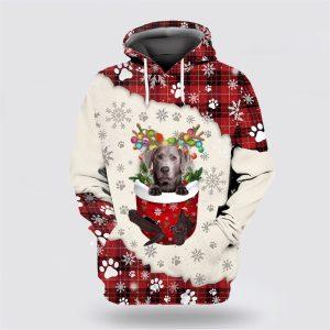 Silver Labrador In Snow Pocket Merry Christmas&hellip;