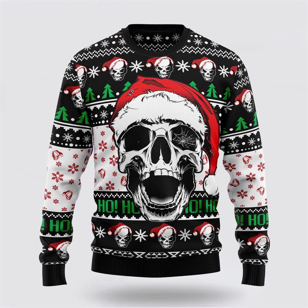 Skull Xmas Ugly Christmas Sweater – Christmas Gifts For Frends