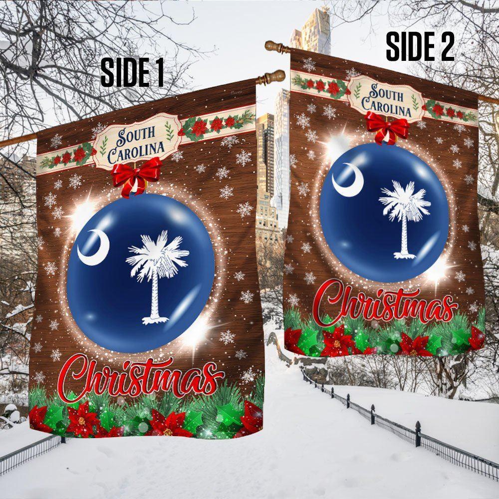 South Carolina Christmas Flag – Christmas Flag Outdoor Decoration