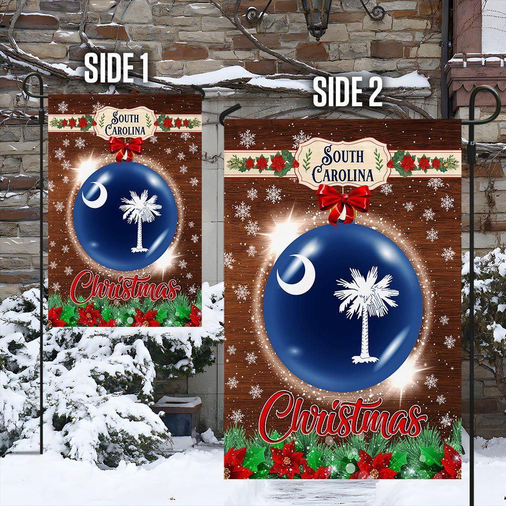 South Carolina Christmas Flag – Christmas Flag Outdoor Decoration
