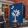 South Carolina Christmas Flag Christmas Palm Tree Santa State Flag – Christmas Flag Outdoor Decoration
