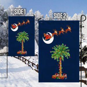 South Carolina Christmas Flag Santa Palmetto Tree 4