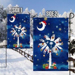 South Carolina Christmas Starry Night Flag 4