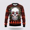 Spookily Festive Skull Christmas Ugly Sweater – Christmas Gifts For Frends
