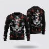 Spooktacular Skull Pattern Ugly Christmas Sweater – Christmas Gifts For Frends