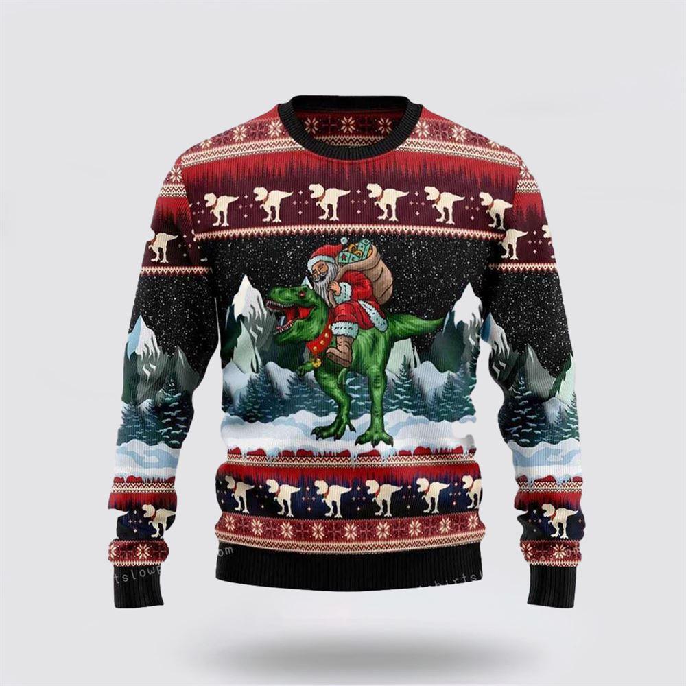 T-Rex Santa Claus Ugly Christmas Sweater Party Loving – Christmas Gifts For Frends T-Rex Santa Claus Ugly Christmas Sweater Party Loving – Christmas Gifts For Frends