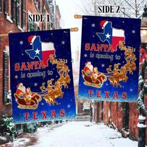 Texas Christmas Flag Santa Is Coming To&hellip;
