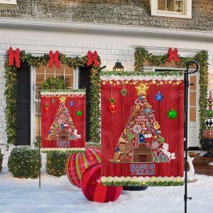 Texas Christmas Tree Merry Christmas Y'all Flag 3