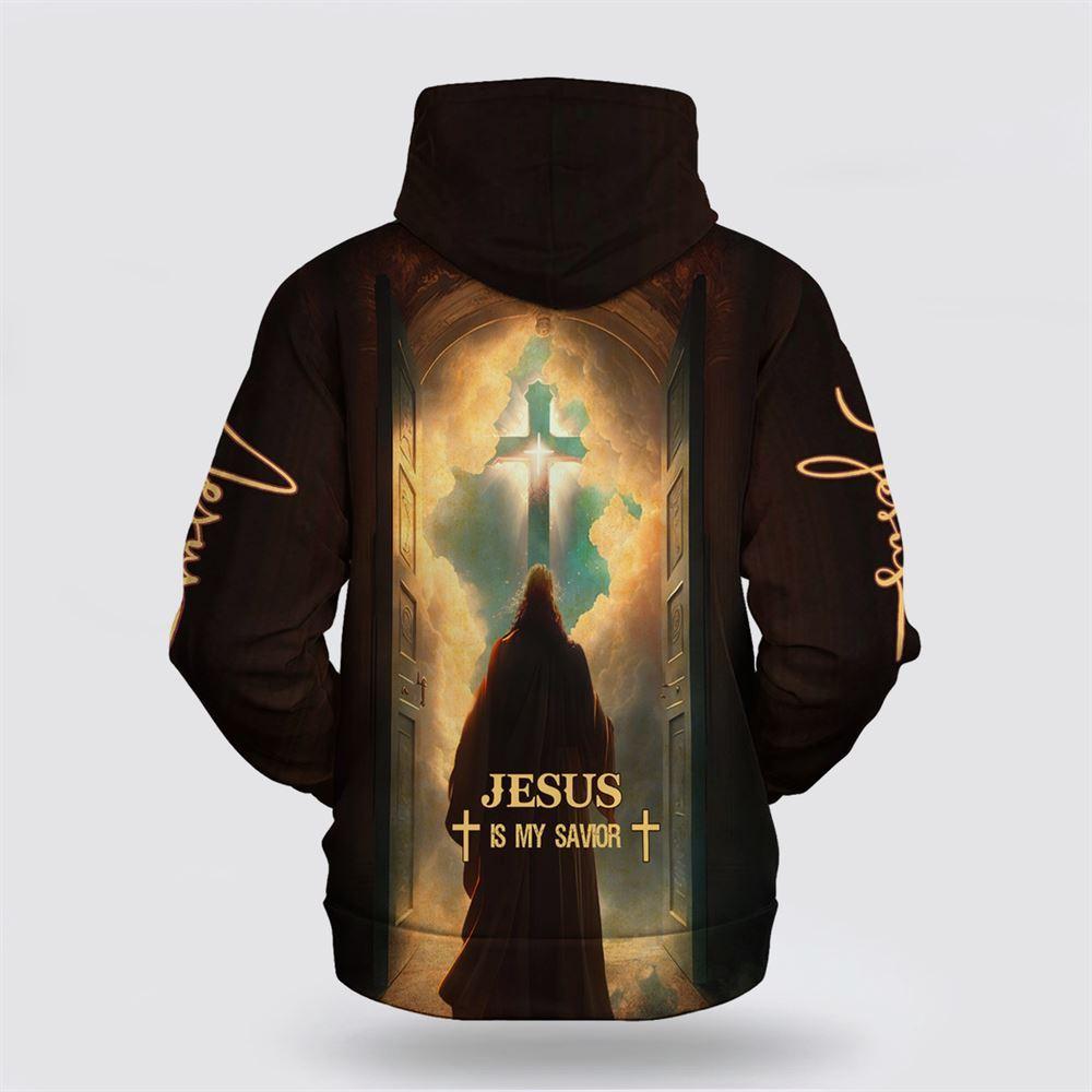 The Cross Jesus Is My Savior  All Over Print Hoodie Shirt – Gifts For Jesus Lovers