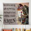 The Devil Saw Me With My Head Down Knight Kneeling Tapestry Wall Art – Gifts For Christian Families The Devil Saw Me With My Head Down Knight Kneeling Tapestry Wall Art – Gifts For Christian Families