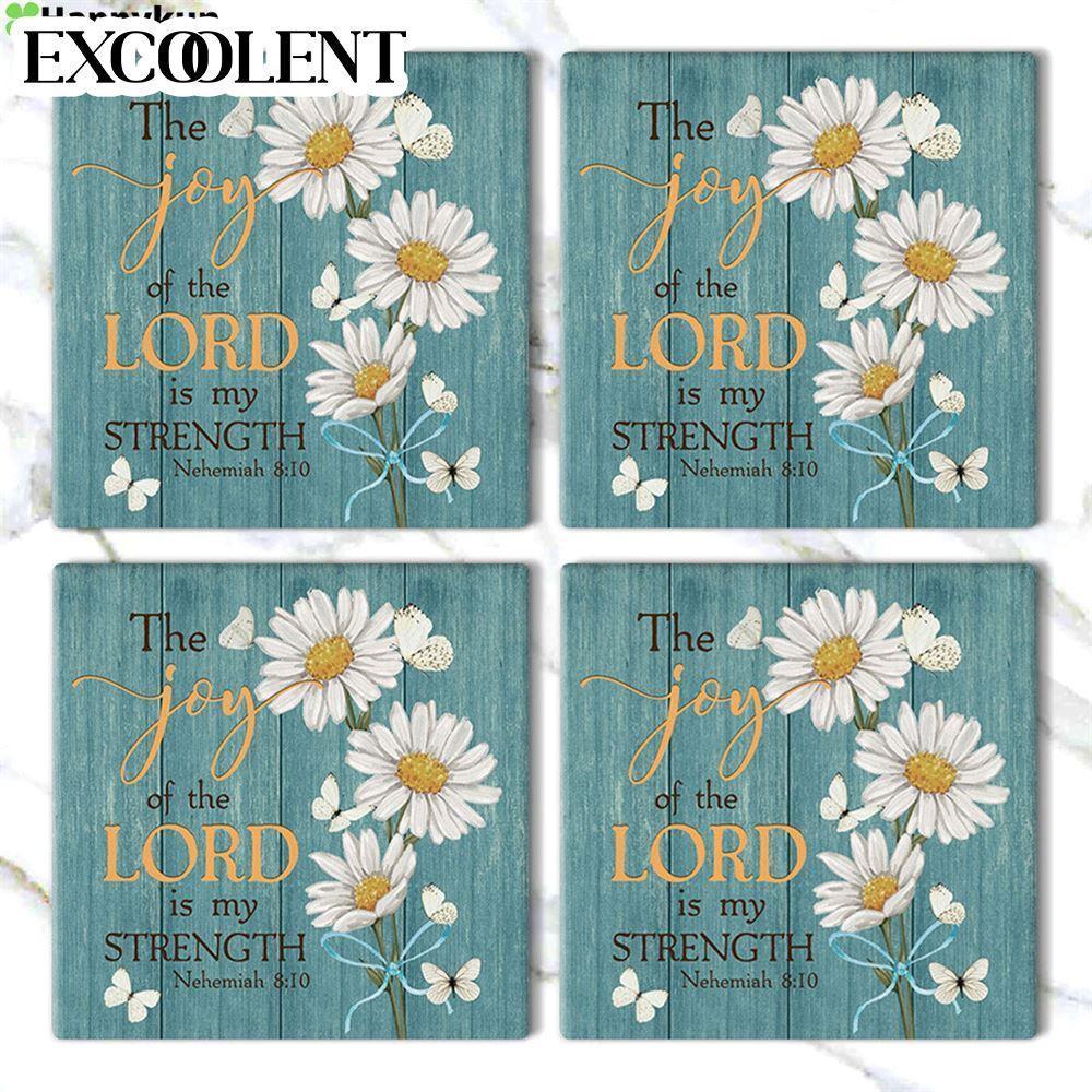 The Joy Of The Lord Is My Strength Nehemiah 810 Stone Coasters – Coasters Gifts For Christian The Joy Of The Lord Is My Strength Nehemiah 810 Stone Coasters – Coasters Gifts For Christian