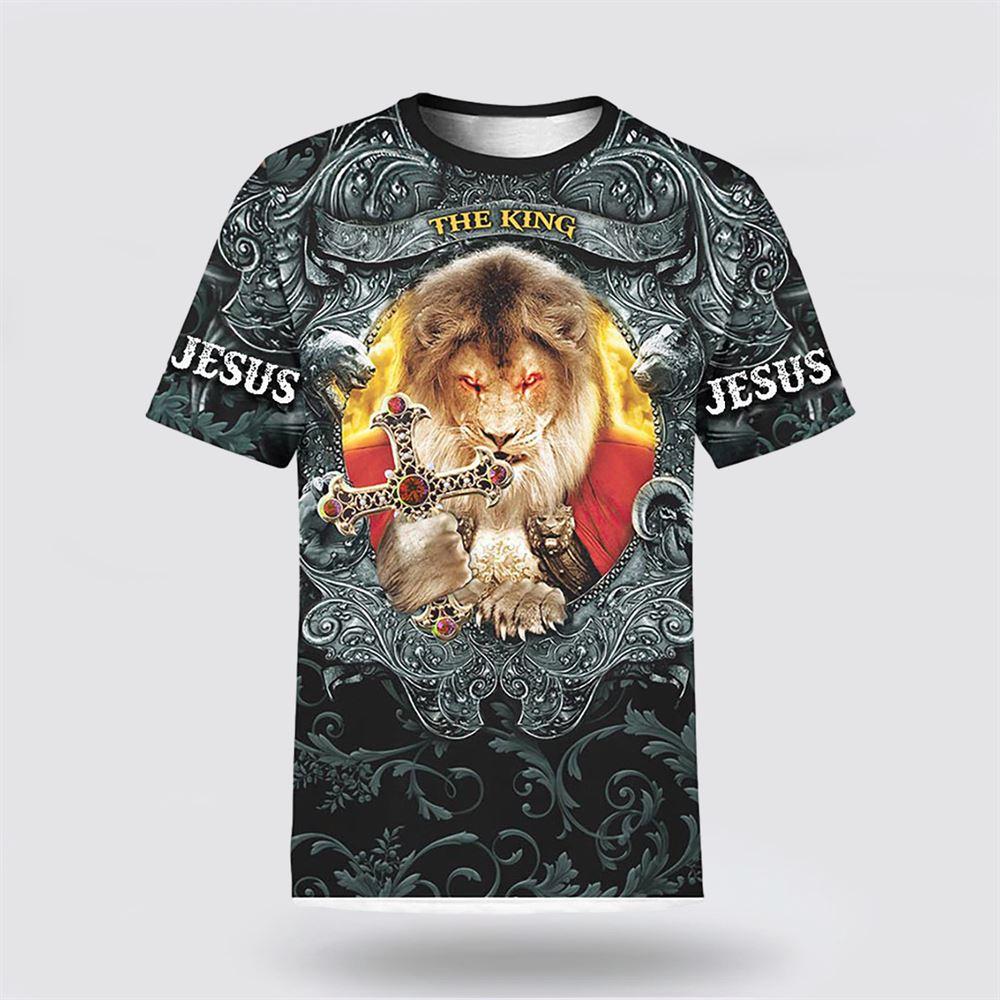 The King Jesus Lion All Over Print 3D T Shirt – Gifts For Christians