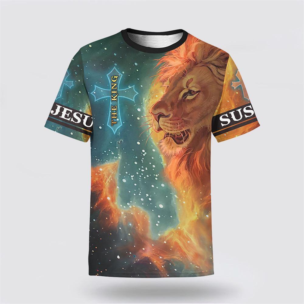 The King Jesus Lion All Over Print 3D T Shirt – Gifts For Jesus Lovers