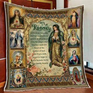 The Rosary Christian Quilt Blanket – Christian&hellip;