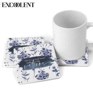 This Is A Small House With A Big Welcome Stone Coasters Coasters Gifts For Christian 2 jgtnap.jpg