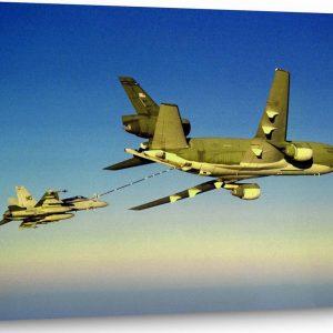 US Air Force KC-10 Tanker Aviation Wall Decor Airplane Canvas Wall Art – Gift For Military Personnel