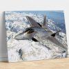 US Air Force SR-71 Airplane Blackbird Fighter Jet Canvas Wall Art – Gift For Military Personnel