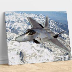 US Air Force Raptor F-22 Airplane Canvas&hellip;