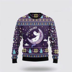 Unicorn Dreamer Funny Family Ugly Christmas Holiday&hellip;