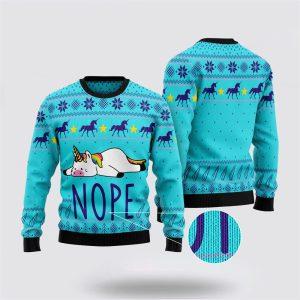 Unicorn Nope Ugly Christmas Sweater Best Gift For Christmas 3 du3kpo.jpg