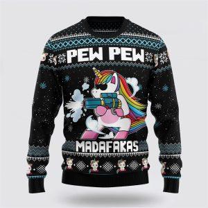 Unicorn Pew Pew Ugly Christmas Sweater –&hellip;
