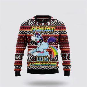 Unicorn Squat Like No Tomorrow Ugly Christmas&hellip;
